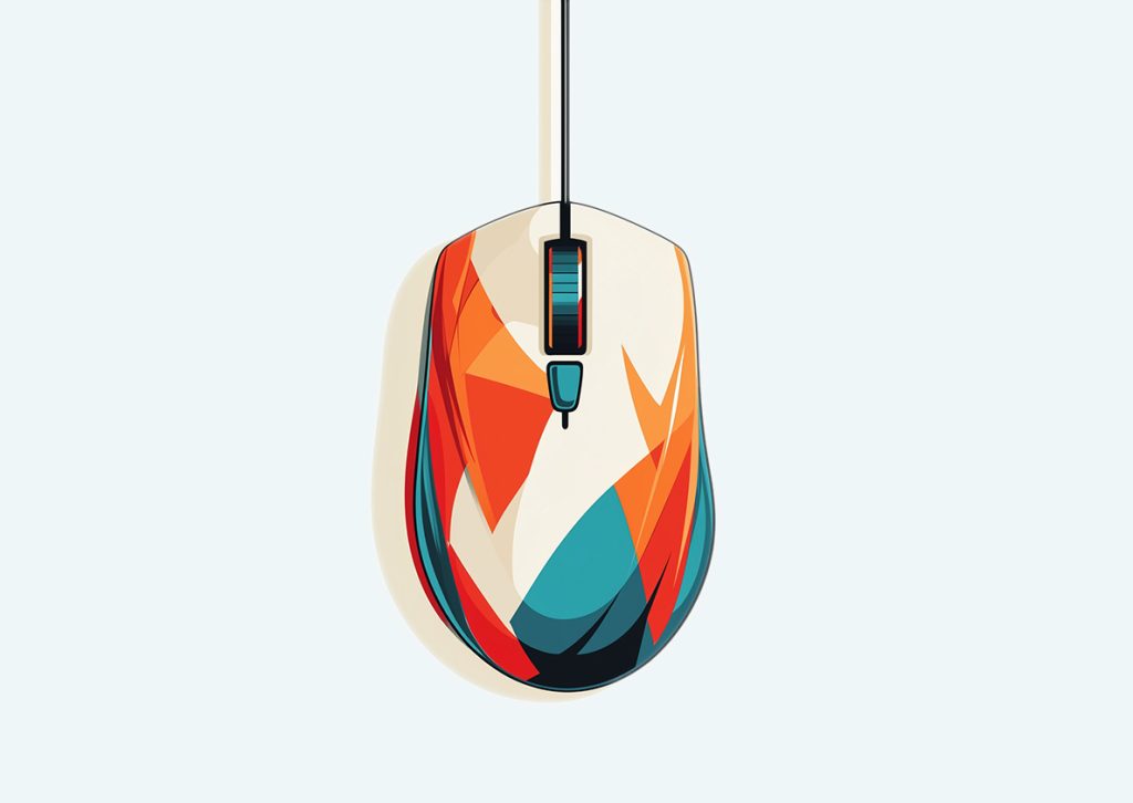 Computer mouse symbolizing the online student loan application process for private student loans.